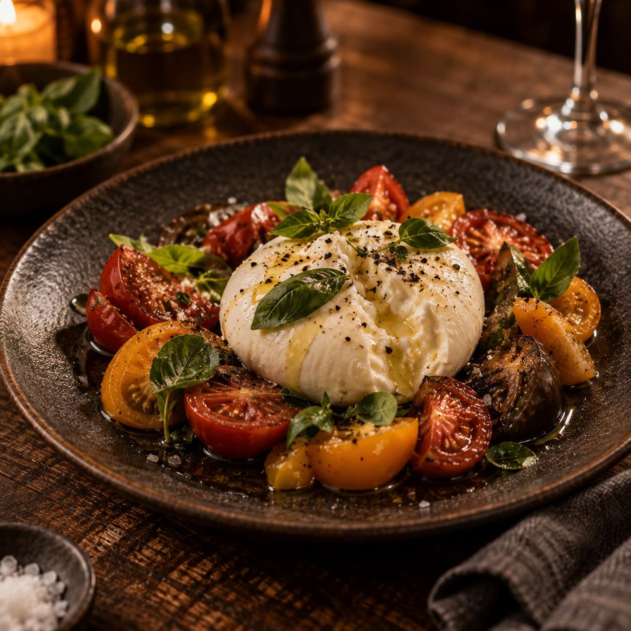 Burrata com Tomate da Estação